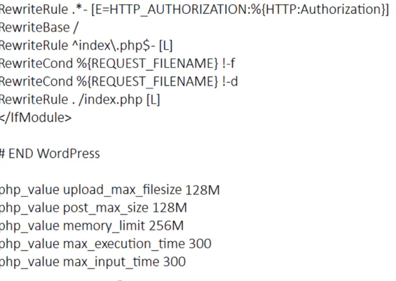 Increase upload_max_filesize value by Editing .htaccess