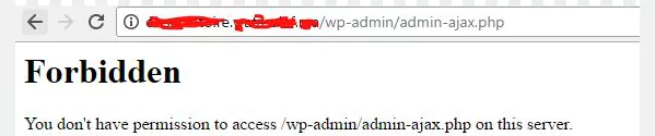 WordPress admin-ajax.php Error